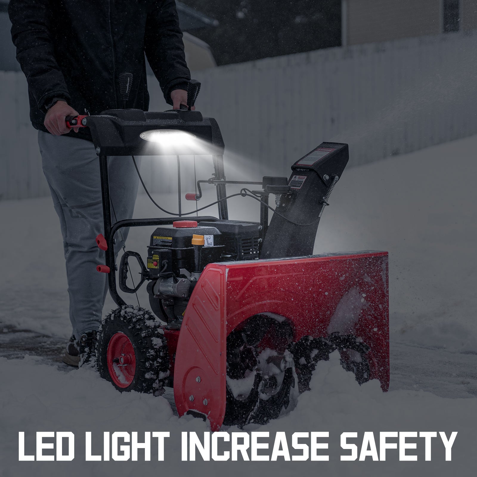 24'' 212cc Two Stage Self-Propelled Gas Snow Blower w/ Electric Start DB7109A