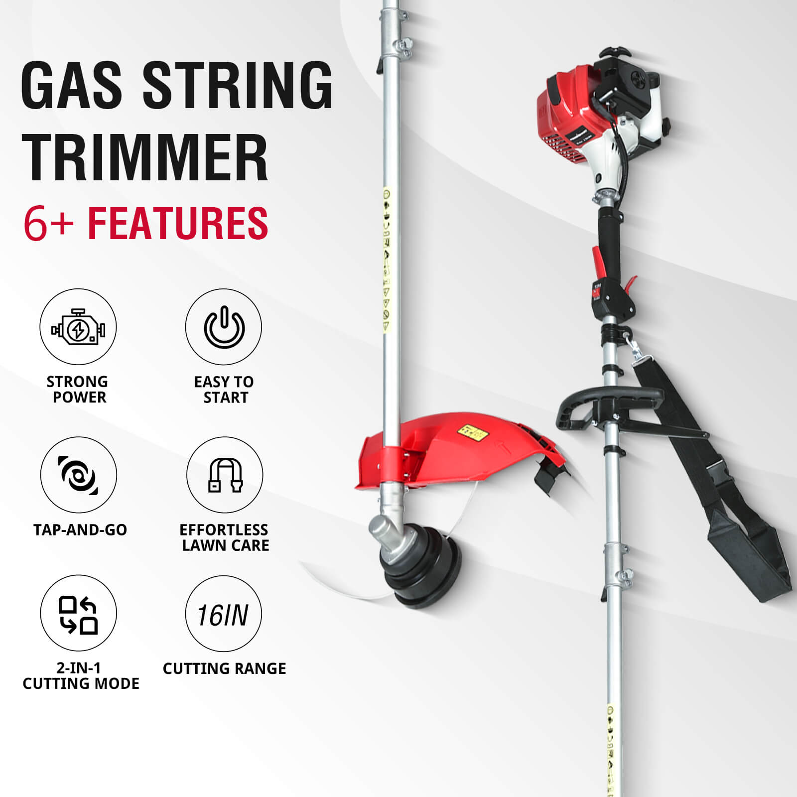 25.4cc 16" Gas String Trimmer & Edger PS4532