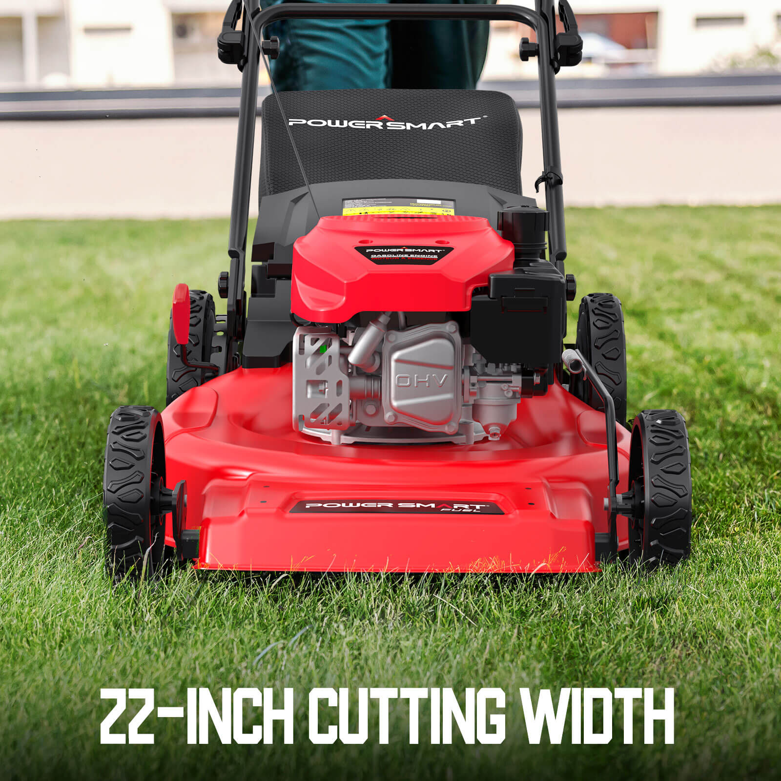 22" 170cc Gas Self-Propelled 3-in-1 Lawn Mower & String Trimmer Combo Kit V8622S+PS4532