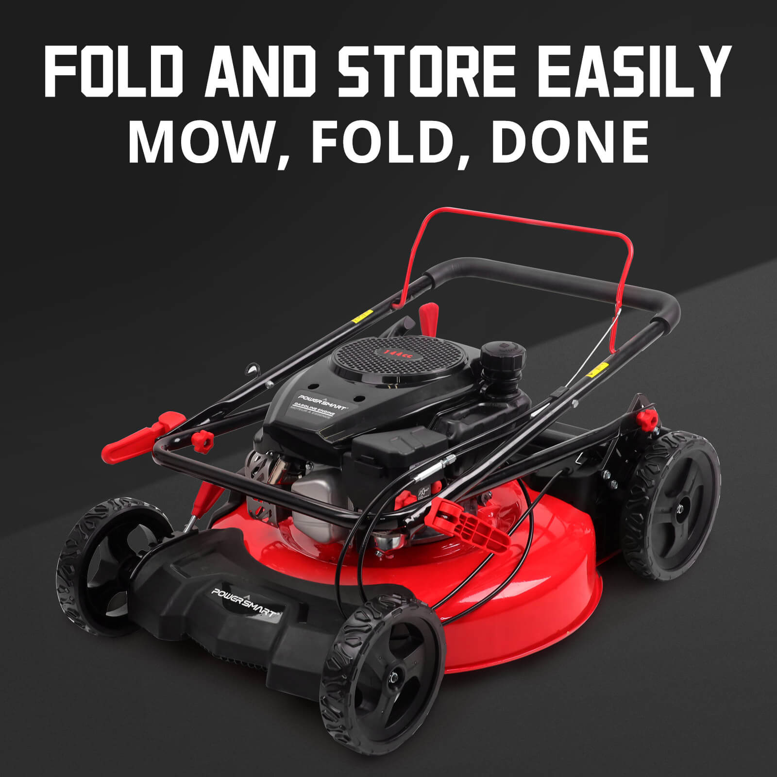 21" 144cc Gas Push 3-in-1 Lawn Mower & String Trimmer Combo Kit DV8621P+PS4532