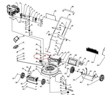 Lawn mower Parts - Deep groove ball bearing, Stock #303100103
