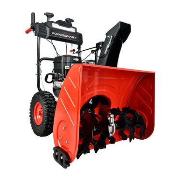 26'' 208cc Two Stage Electric Start Gas Snow Blower with Brigg Stratton Engine HB7109B