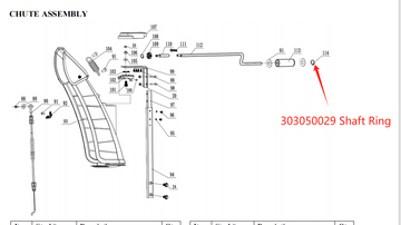 Snow Blower Parts – Shaft Ring/Closing Ring M10, Stock #303050029